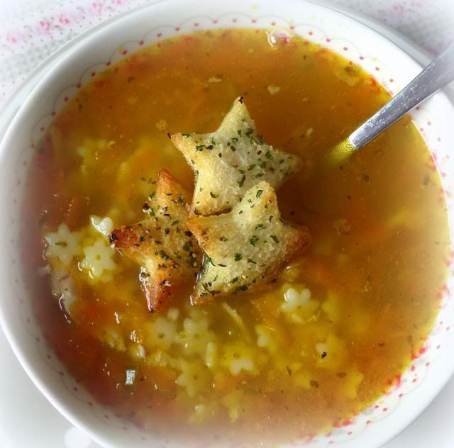 Chicken with Stars Soup