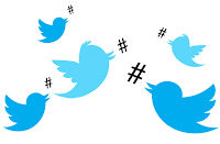Twitter chats use hashtags