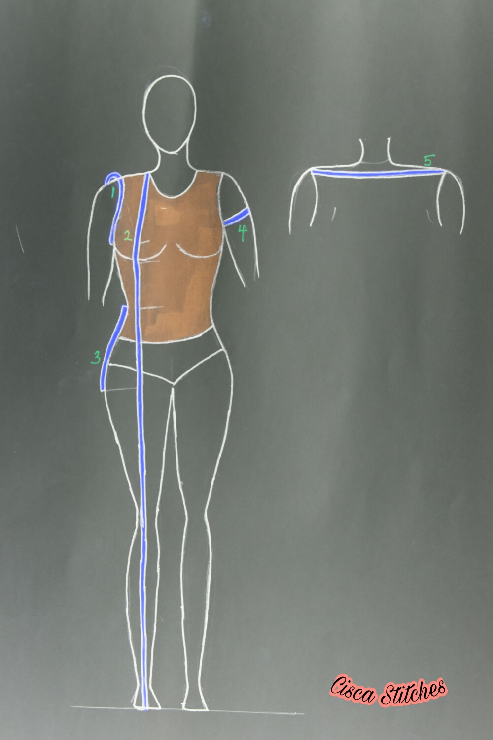 HOW TO TAKE MEASUREMENTS FOR DRESS MAKING. Cisca Stitches