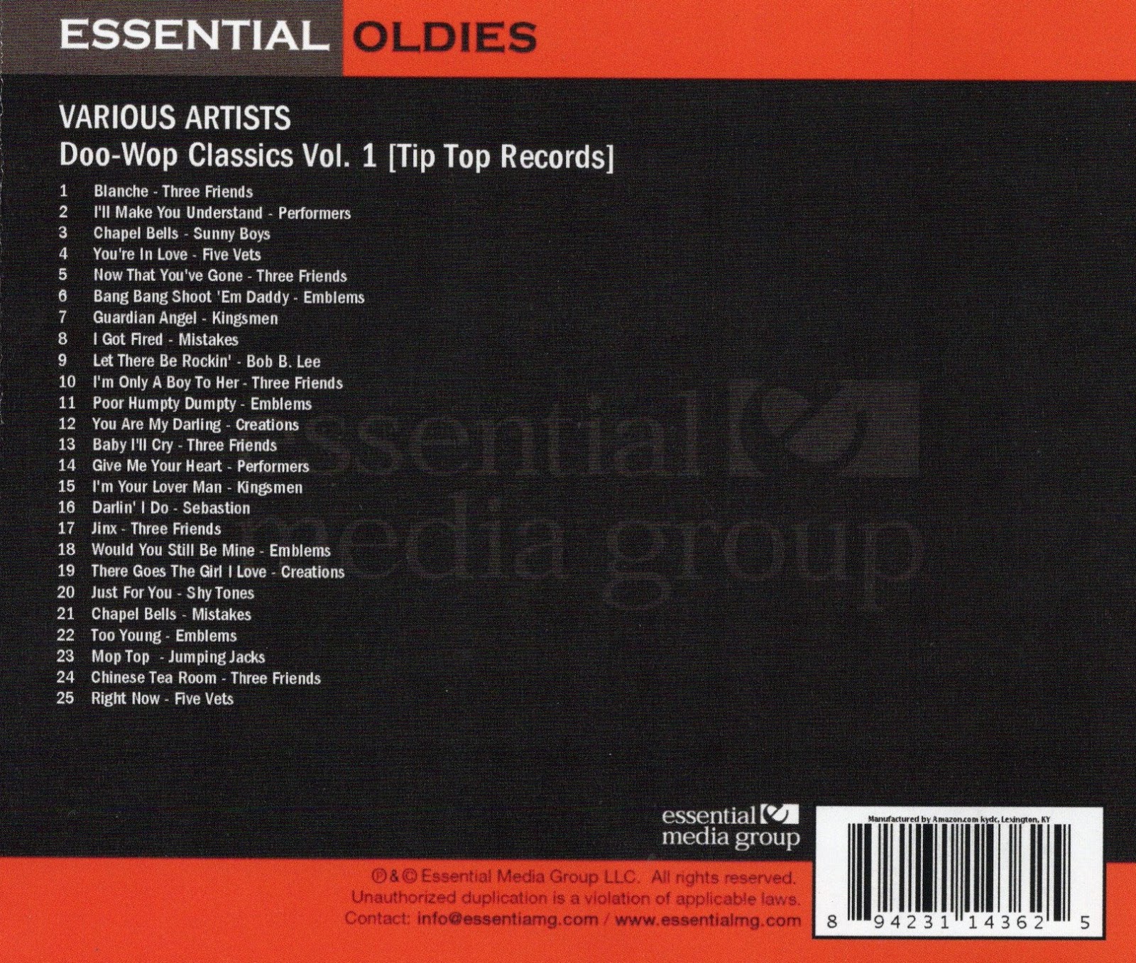 Doo Wop n Soul Oldies DooWop Classics, Tip Top Records