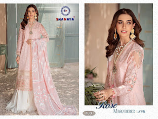 Shanaya Rose Mbroidered Lawn Pakistani Suits catalog