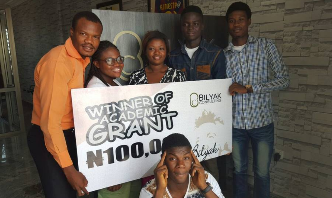 January N100,000 Academic grant winners sponsored by Bilyak Consulting