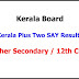 Kerala Plus Two SAY/Improvement Exam Result 2023