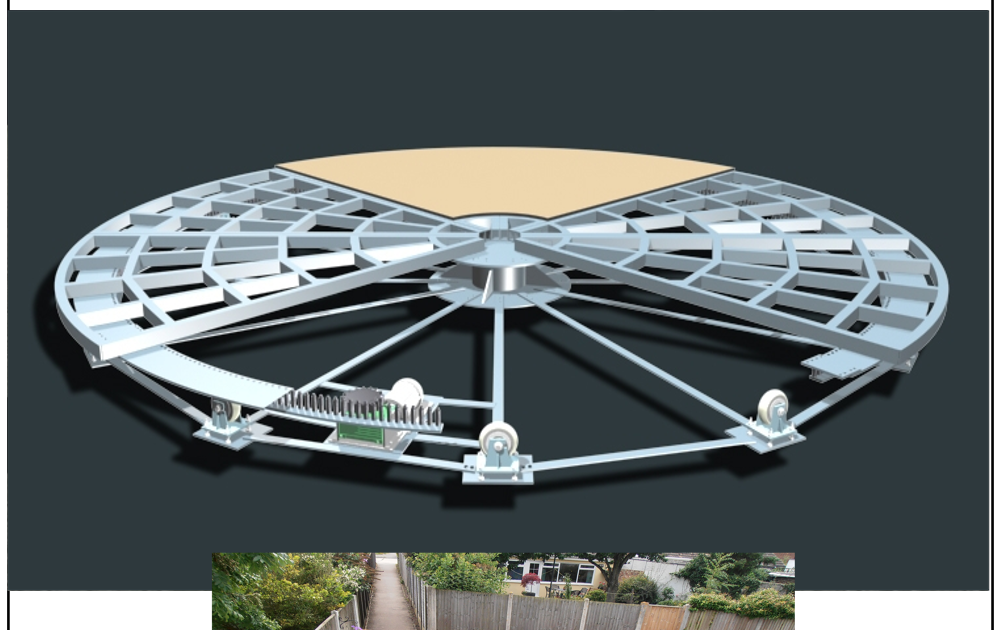 Car revolving car turntable installation indengdesign