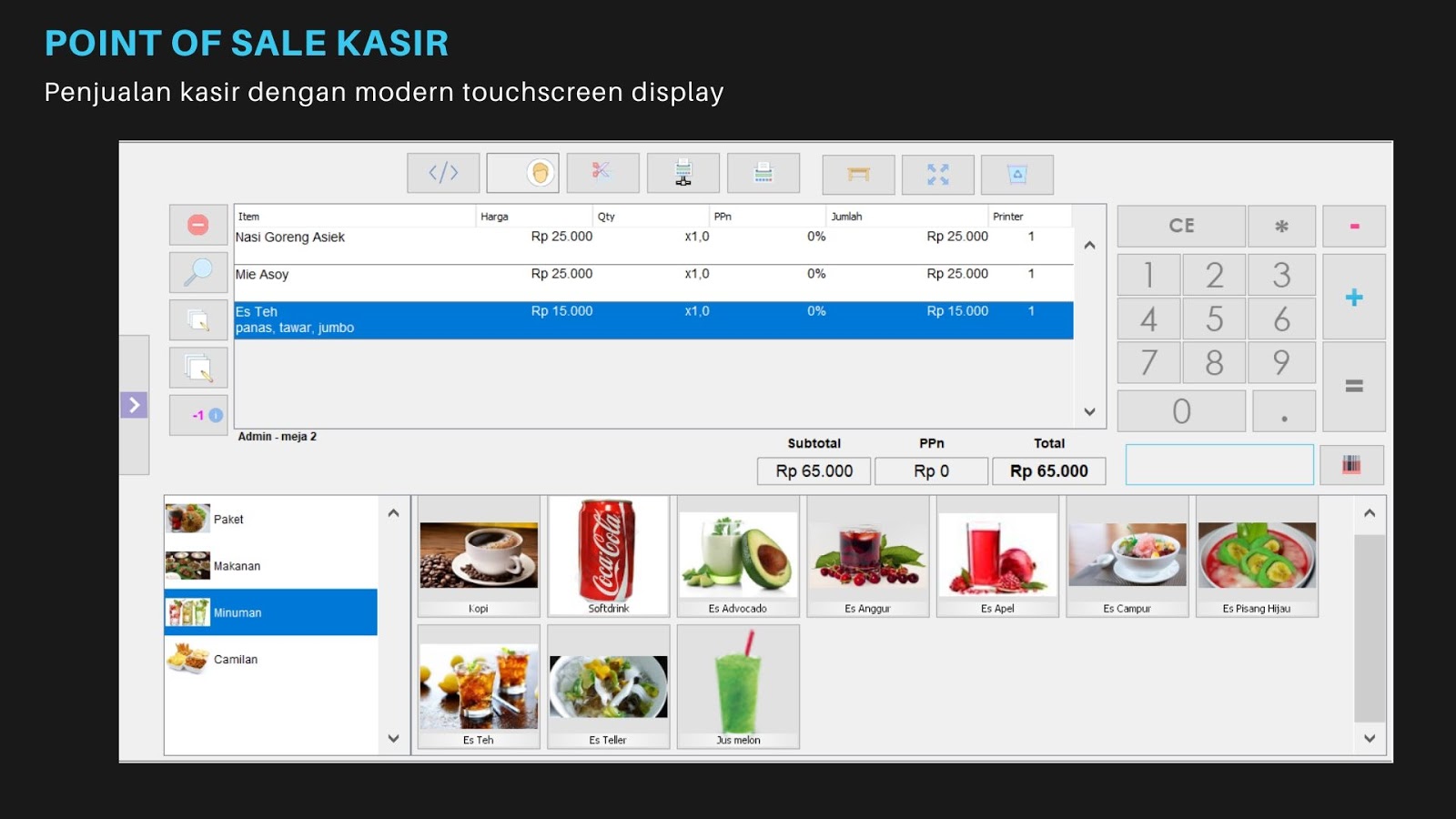 RESTORAN SOFTWARE PRORGAM MESIN KASIR RESTORAN CAFE KULINER