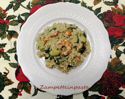 RISOTTO CON GAMBERI E ZUCCHINE