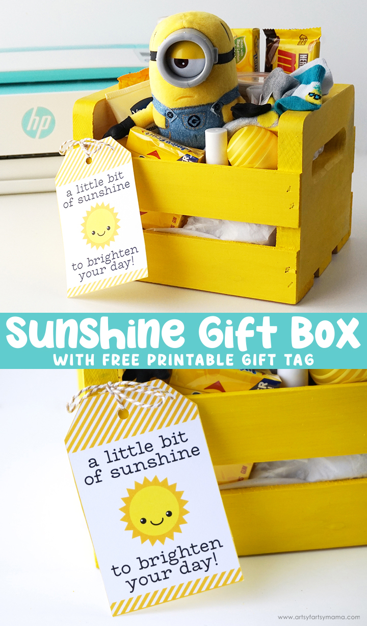 Sunshine Gift Box with Free Printable Gift Tag