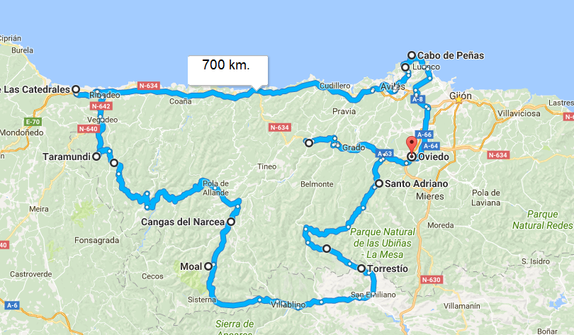 asturias en 6 dias