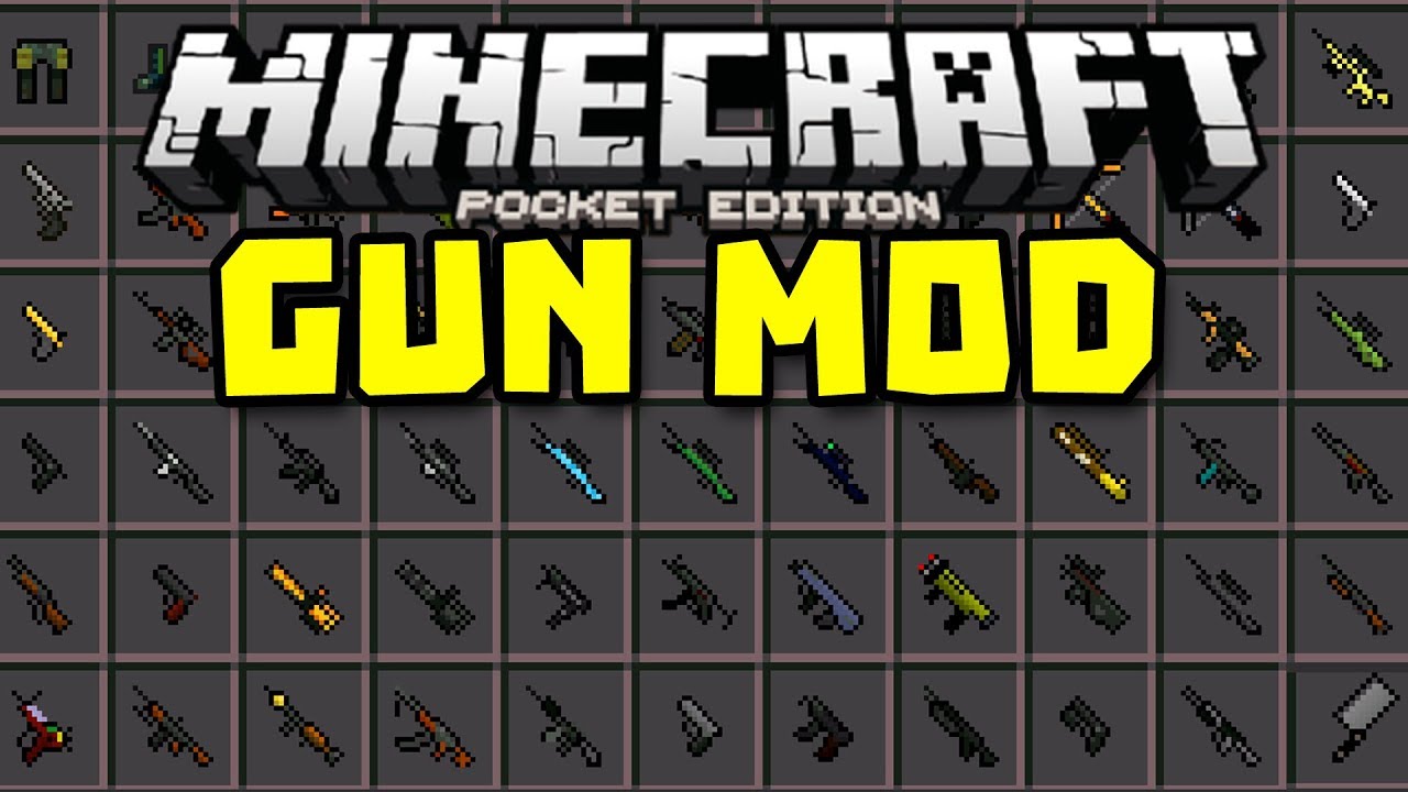 Best gun mod for minecraft pe mcpe archak gaming