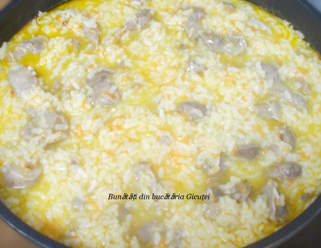 Pilaf cu inimi si pipote Bunătăți din bucătăria Gicuței