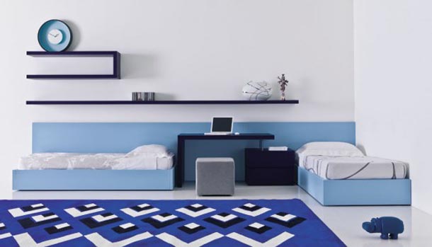 DORMITORIOS AZULES BLUE BEDROOMS DORMITORIO AZUL by dormitorios