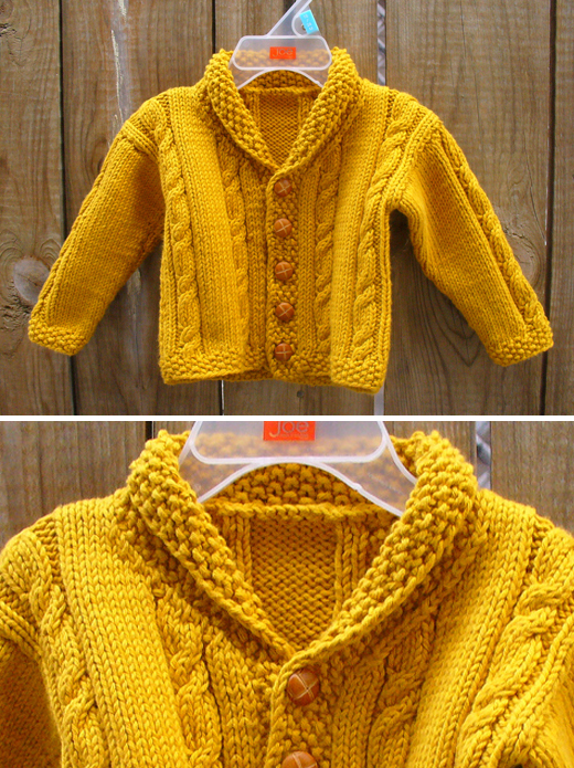 Heirloom Cables Baby Sweater
