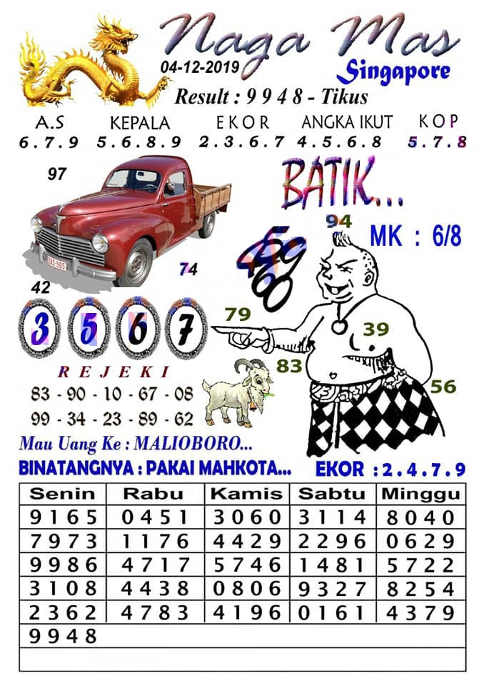 Naga Mas Gambar Syair Sgp Hari Ini 2019 Terbaru Info Terkait Gambar
