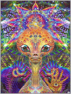 4. Psychedelic Alien Artist Unknownjpg Investigadores que buscan a cualquier persona que conociera a extraterrestres mientras estaba en DMT