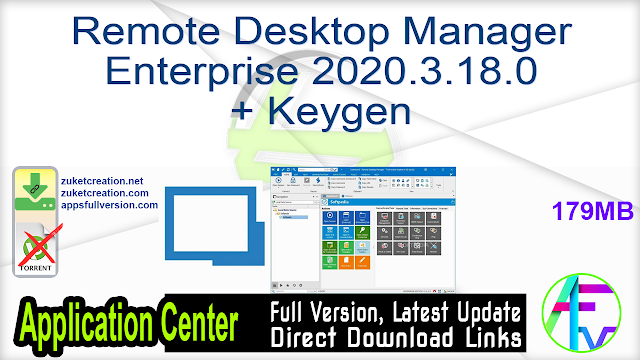 Remote Desktop Manager Enterprise 2020.3.18.0 + Keygen