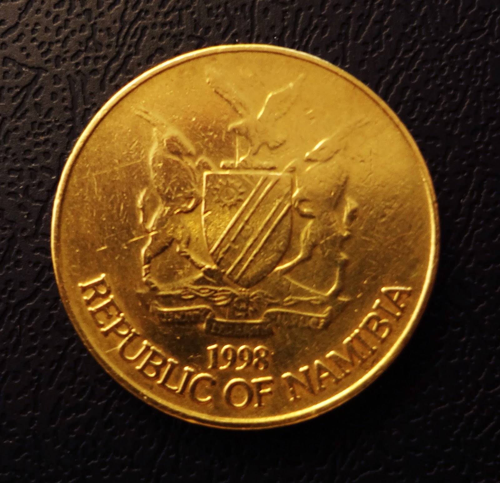 Minha coleção de moedas Moedas de Dólar namibiano Namibian dollar