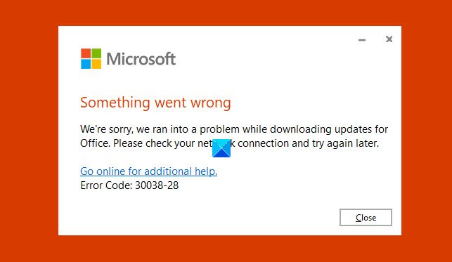 Solucione el código de error 30038-28 al actualizar Office