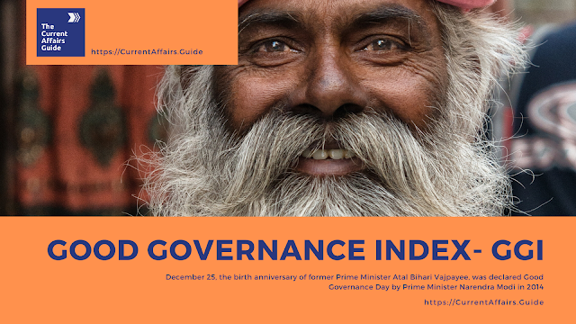 Good Governance Index India Good Governance Day - 25th December