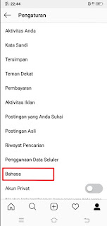 Instagram language Instagram language