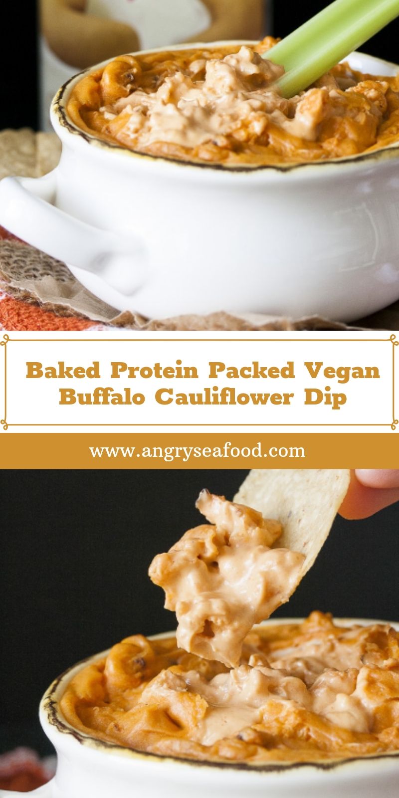Baked Protein Packed Vegan Buffalo Cauliflower Dip Baked Protein Packed Vegan Buffalo Cauliflower Dip