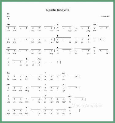 Not Angka Ngadu Jangkrik Seputar Musik