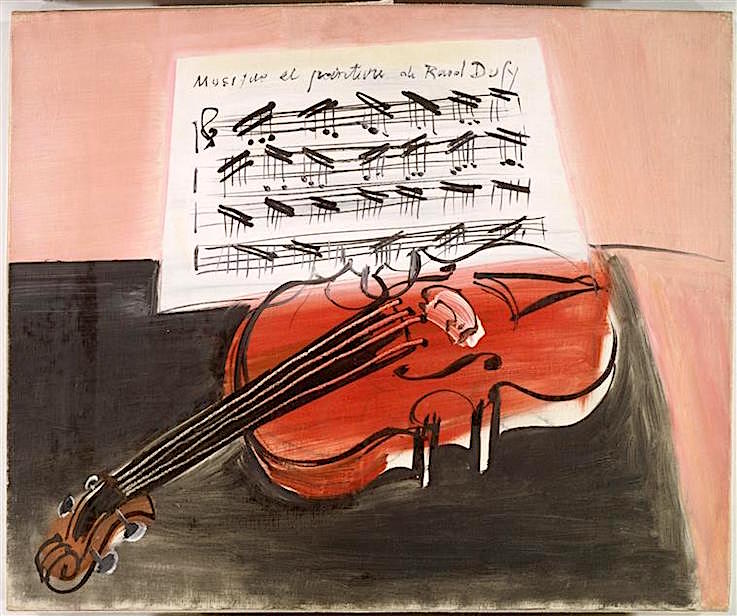 A Still Life Collection: Raoul Dufy (1877-1953) - Le violon rouge