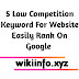 5 Low Competition Keywords For Website Easily Rank On Google