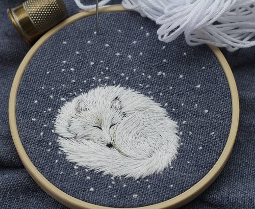 Hoop Art Embroidery on Instagram: “Check the progress on this 365 days of  stitching hoop! 😍 .…