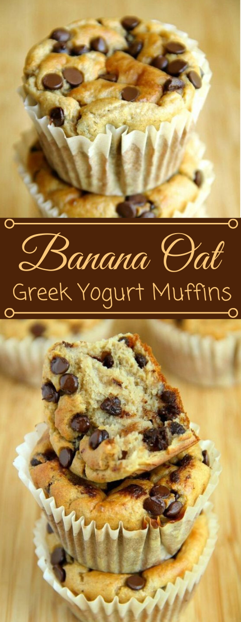 BANANA OAT GREEK YOGURT MUFFINS #desserts #cakes #easy #muffins #banana BANANA OAT GREEK YOGURT MUFFINS #desserts #cakes #easy #muffins #banana