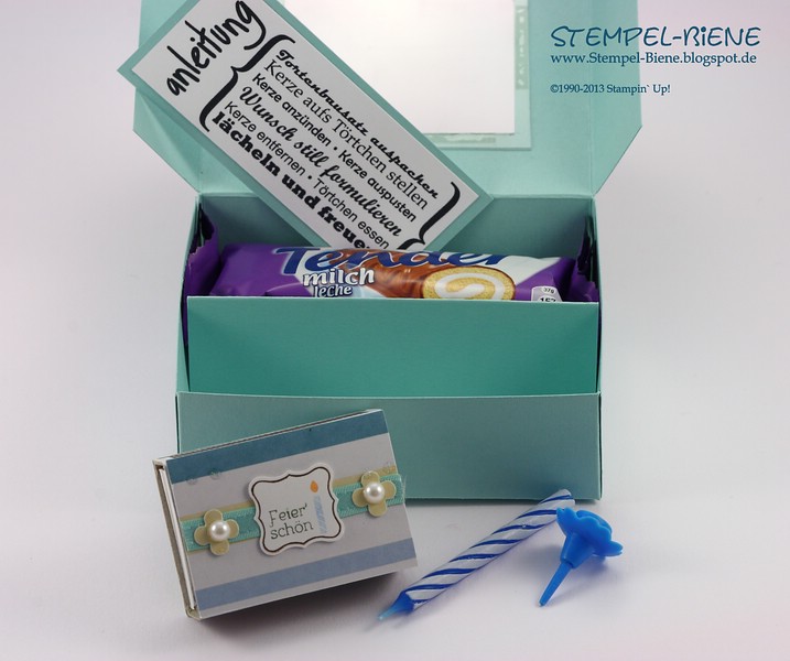 Stempel-Biene: Farblich passender Geburtstagskuchenbausatz