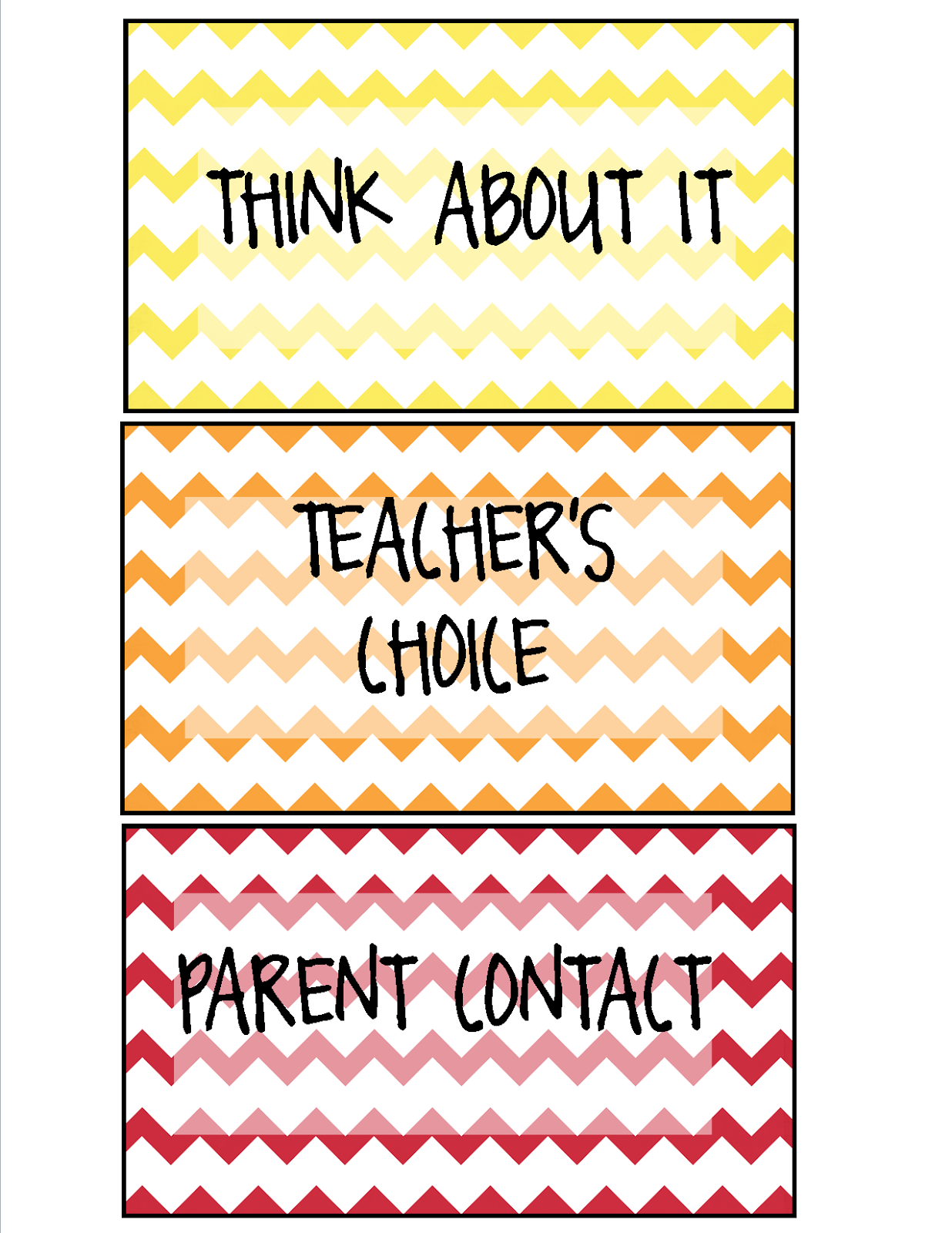 Recipes from Stephanie: Behavior Chart Freebie