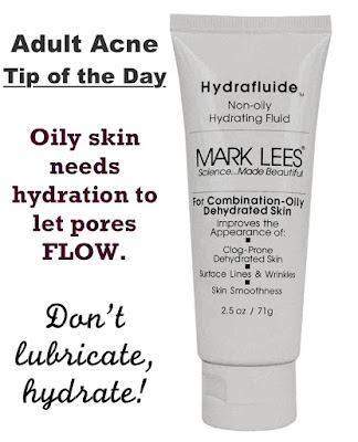 Oily skin needs hydration to let pores flow