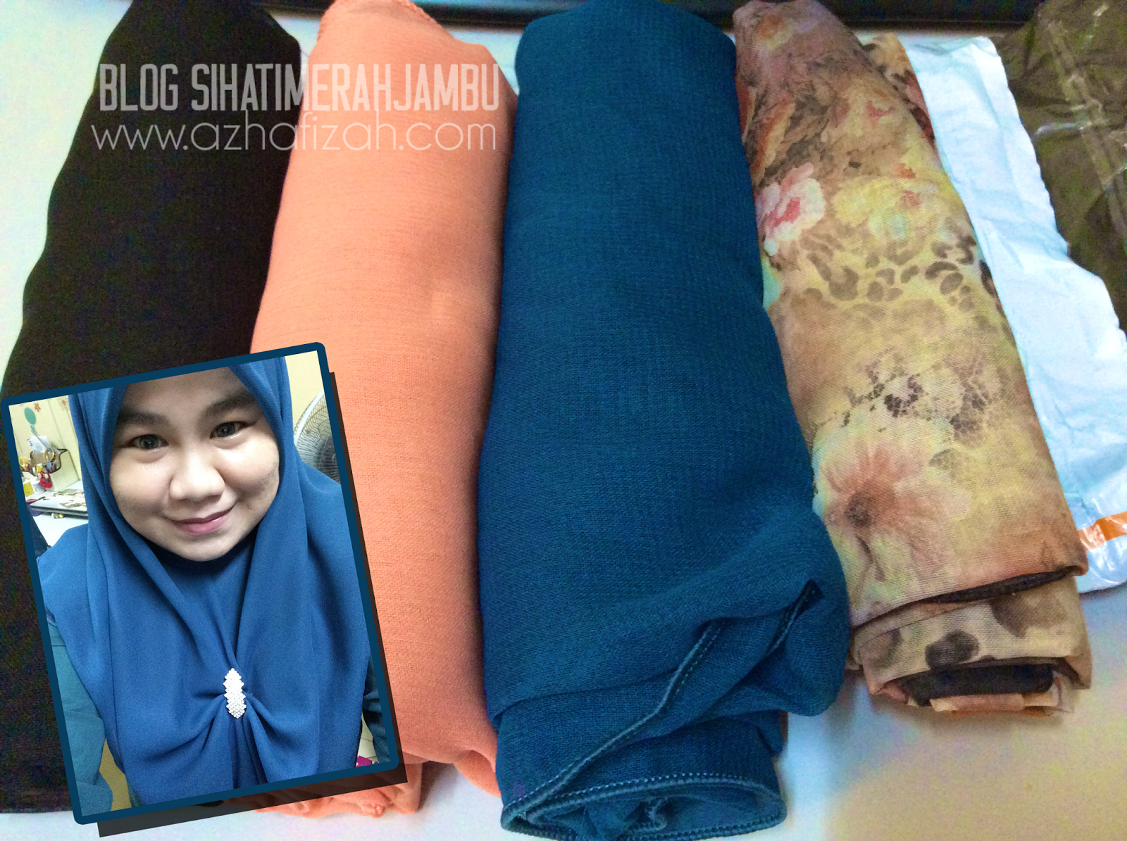 Tudung Bawal Ruffle Plain