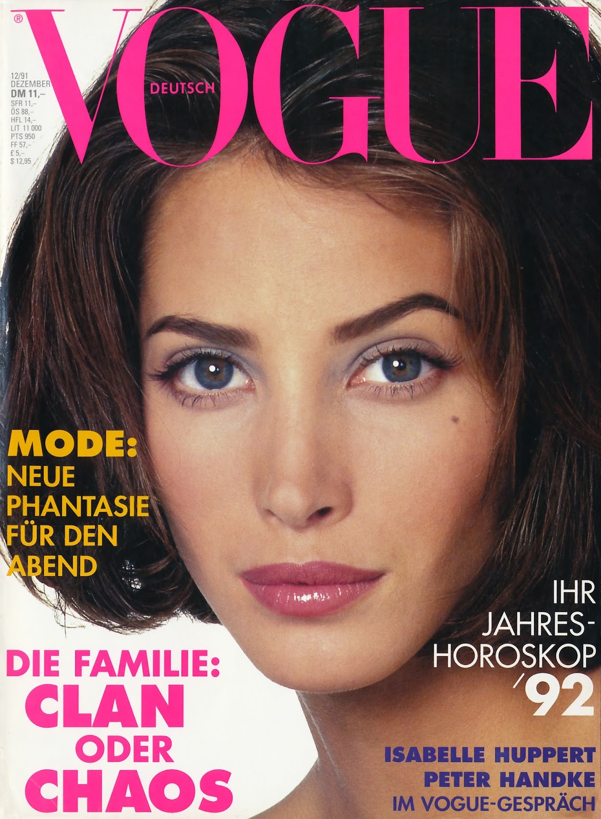 Vogue's Covers: Christy Turlington
