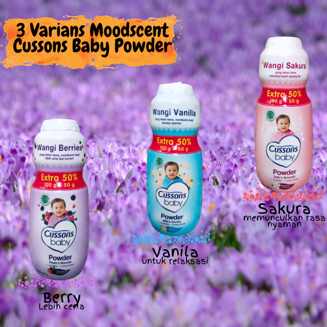 3 varians Cusson baby powder