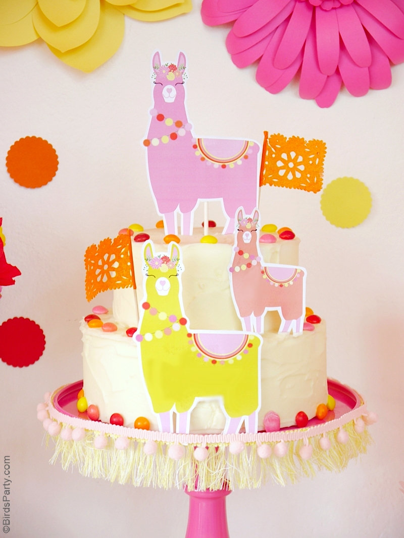 A Llama Fiesta Birthday Party Party Ideas Party Printables Blog