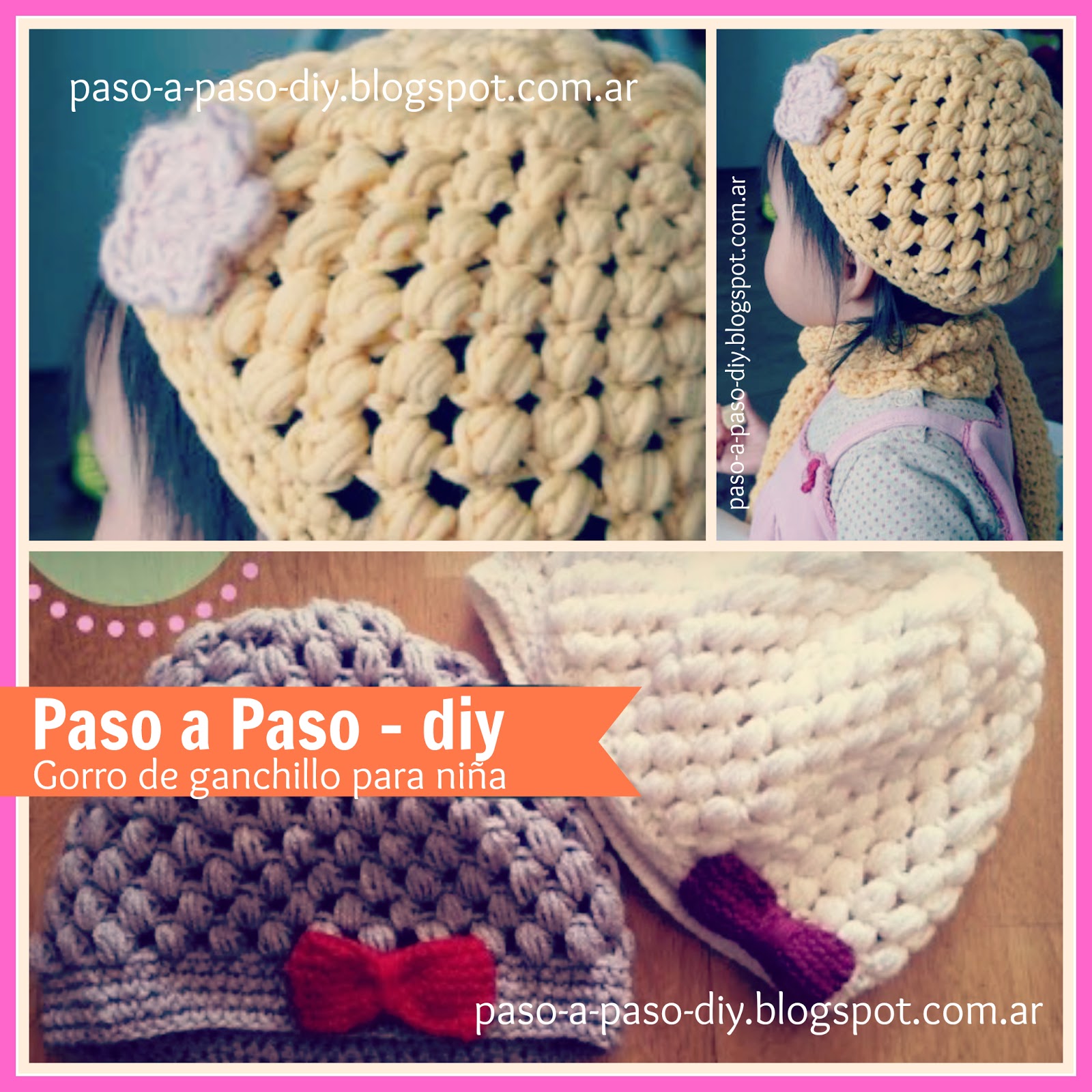 Punto Puff Gorro De BebÃ© A Crochet Paso A Paso Punto Puff Gorro