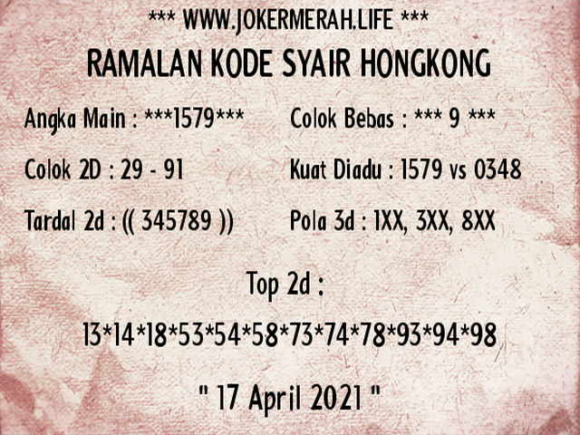 PREDIKSI HK MALAM INI
