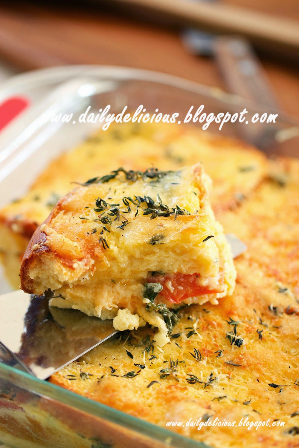 dailydelicious: Happy Morning: Cheesy Egg Bake