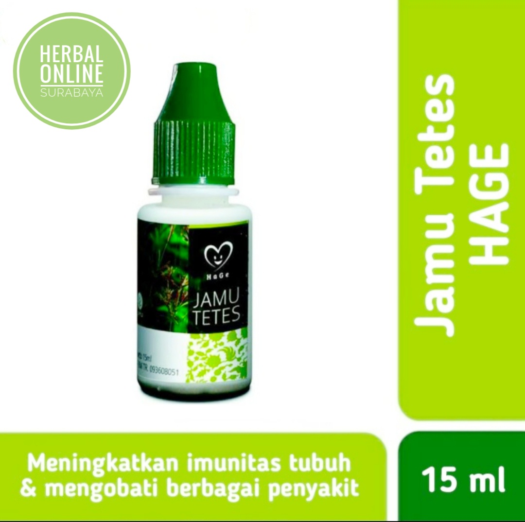 Jual Obat Herbal Tetes HAGE (Hati Gembira) di Surabaya