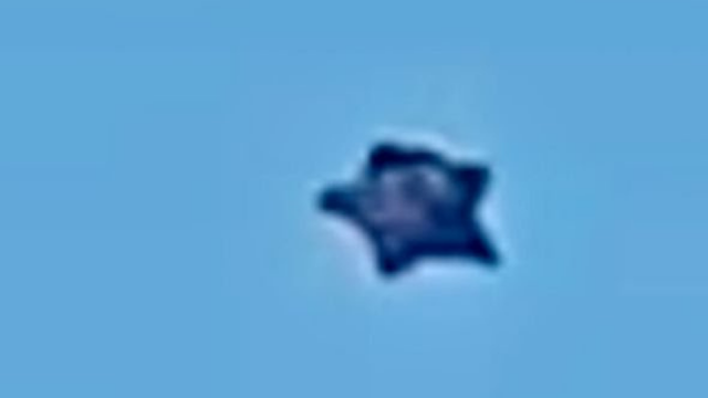Star pointed UFO changes shape in Rio de Janeiro.