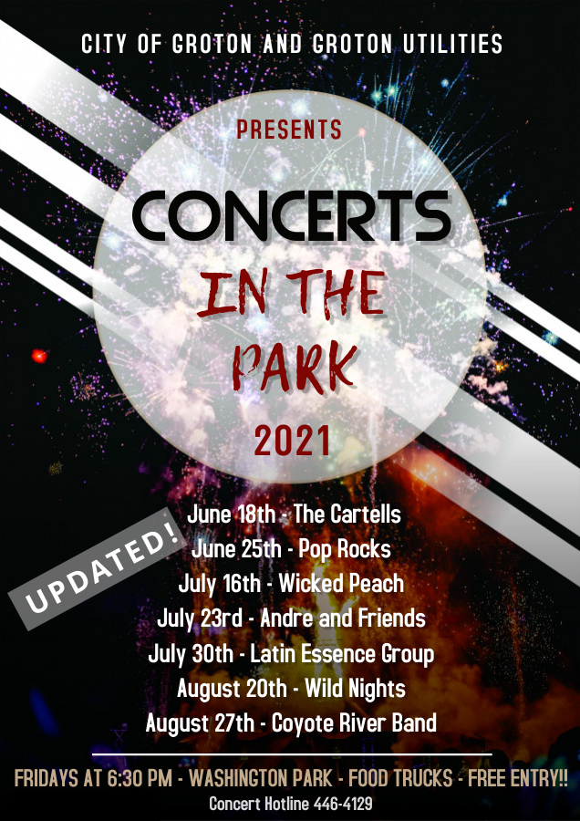 WAILING CITY Summer Concerts Washington Park Groton (Fridays)