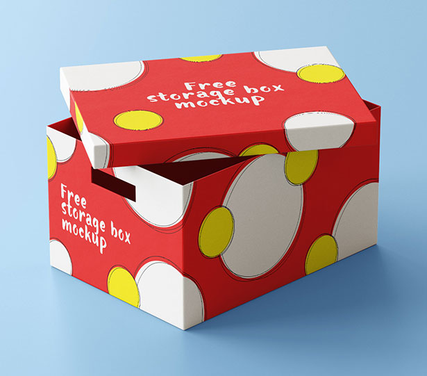Storage Box Packaging Mockup PSD Set Gratis Mockup Packaging/Kemasan PSD 2018 - Storage Box Packaging Mockup PSD Set