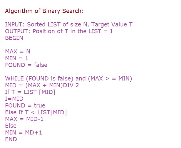Binary Search in Data Structure