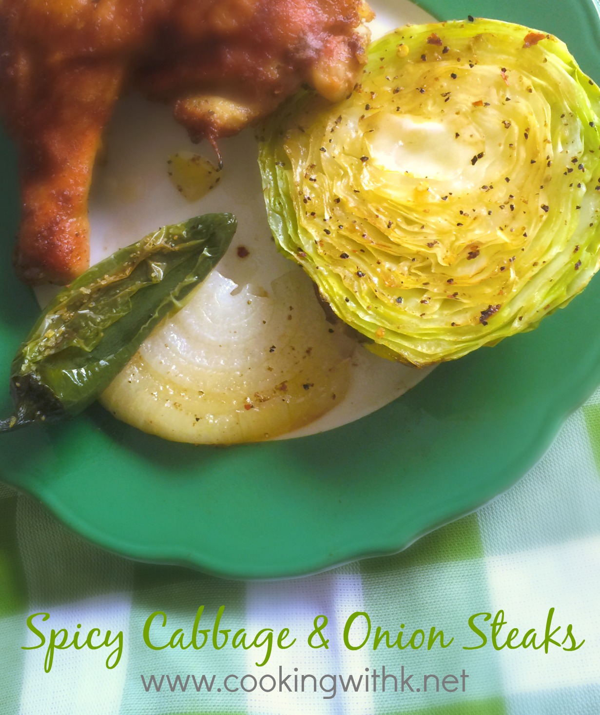 Cooking with K Spicy Cabbage & Onion Steaks