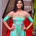 Anisha Ambrose Green Dress At Salon Launch In Hyderabad