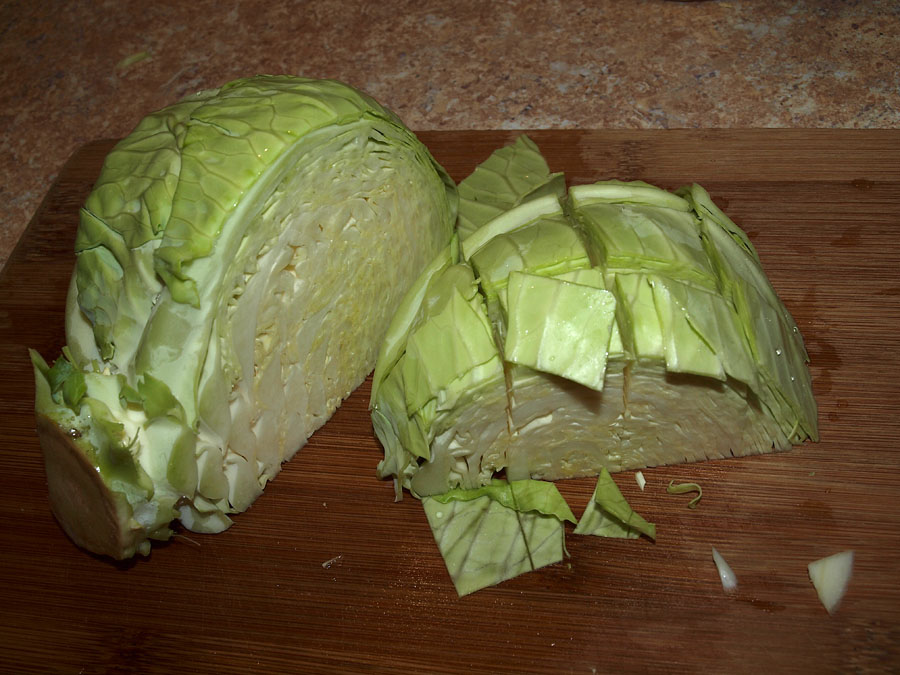 Pellet Smoker Cooking Unstuffed Cabbage Rolls