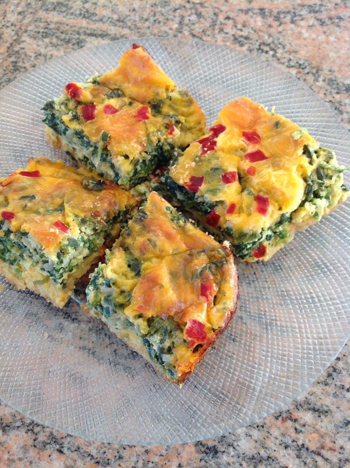 cooking the recipe Crustless Spinach Quiche