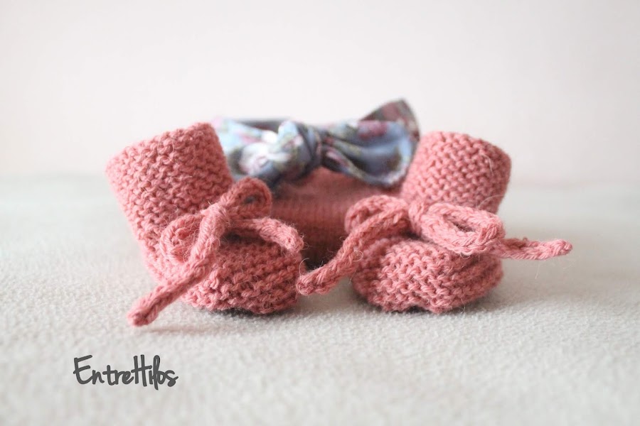 como hacer botitas o patucos para bebes (varias tallas)