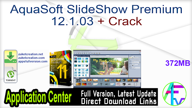 AquaSoft SlideShow Premium 12.1.03 + Crack